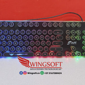 Teclado Gamer JYR Tecla Redonda Iluminado. - Image 3